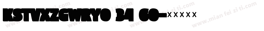 KSTVXZGWRY0 34 60字体转换